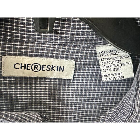 Chereskin L/S Plaid Button Down Shirt Mens XL - Very Soft Rayon Blend - Picture 5 of 6